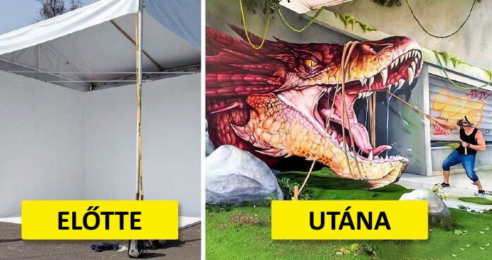 Egy francia művész beutazta a világot, és életet vitt az egyhangú utcákba 3D-s graffitijeivel