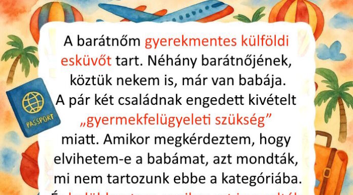 “Ledöbbentem a barátnőm gyerekmentes esküvői szabályain. Teljesen figyelmen kívül hagyta, hogy szoptatós babám van.”