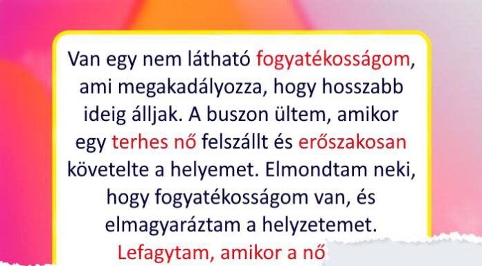 “Nem adtam át a helyemet egy terhes nőnek a buszon.”