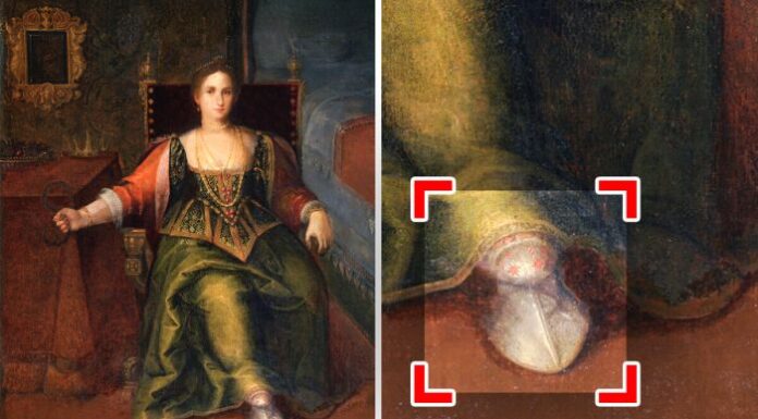 11 részlet híres portrékon, melyek titkos jelzésekként szolgáltak mindazok számára, akik rájuk néztek